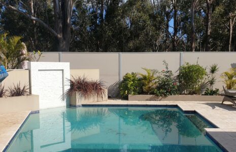 Can I use boundary walls to fence off my pool area?