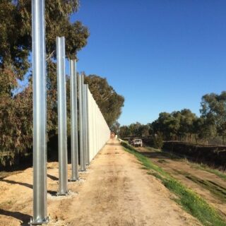 300m Wall Supplied, Installed & Painted within 30 days of Order