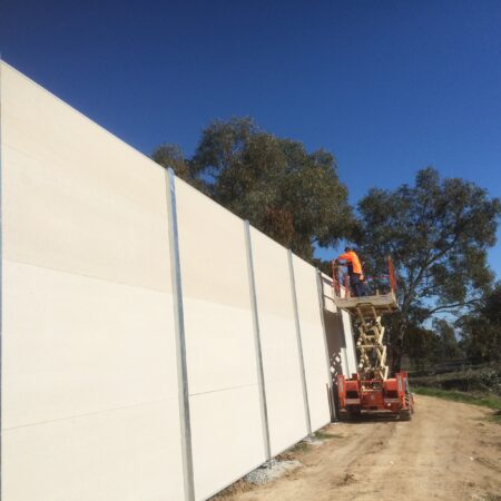 DuneWall with AcoustX Panel by Wallmark Australia 3.9m high at Places Victoria VIC