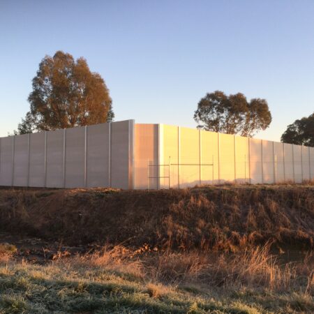 DuneWall with AcoustX Panel by Wallmark Australia 3.9m high at Places Victoria VIC