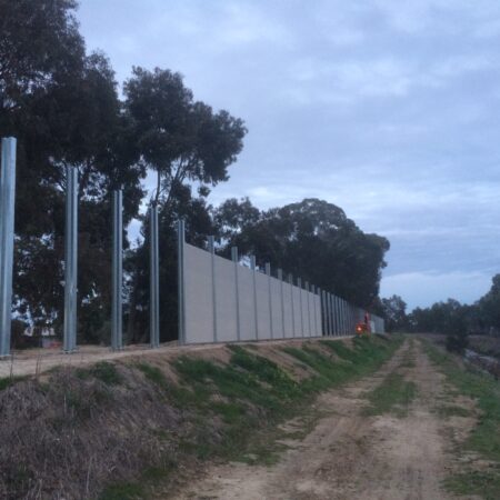 DuneWall with AcoustX Panel by Wallmark Australia 3.9m high at Places Victoria VIC