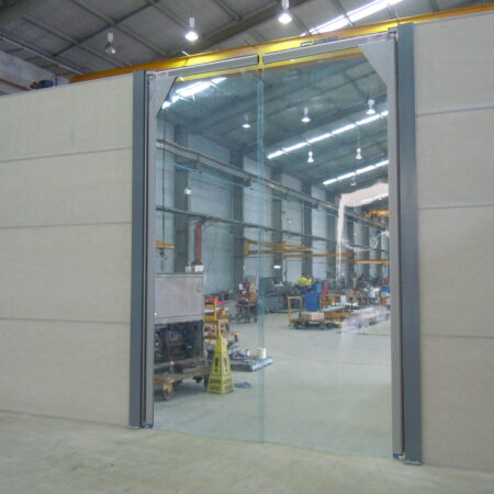 DuneWall with AcoustX Panel by Wallmark Australia interior dividing wall 4.2m high at Brisbane QLD