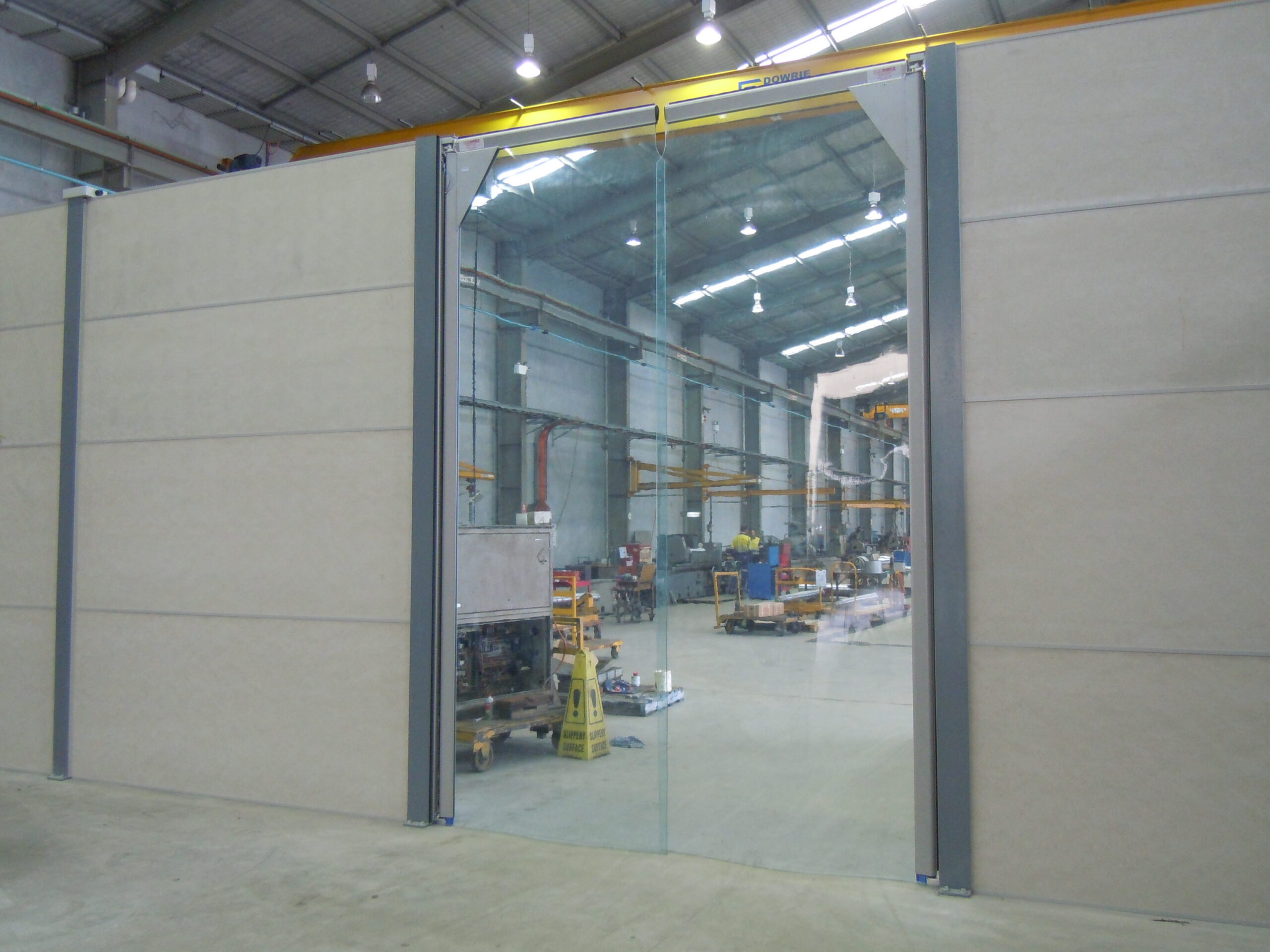 DuneWall with AcoustX Panel by Wallmark Australia interior dividing wall 4.2m high at Brisbane QLD