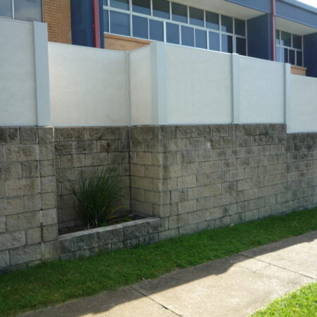 DuneWall with AcoustX Panel by Wallmark Australia on existing fence 1.2m high at Sunshine Coast