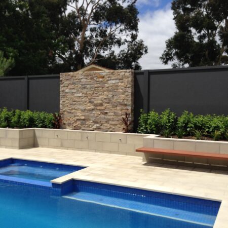 UrbanWall with AcoustX panel by Wallmark Australia 2.1m high at South Australia