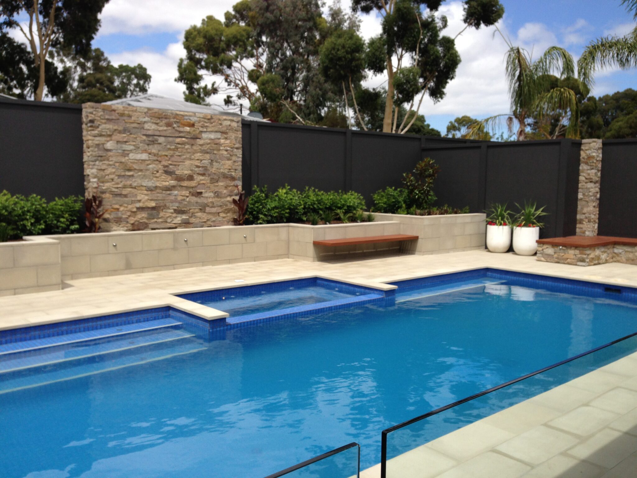 UrbanWall with AcoustX panel by Wallmark Australia 2.1m high at South Australia