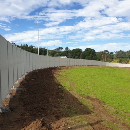 Evowall 2.4m high with strux panel by Wallmark at Lennox Head NSW