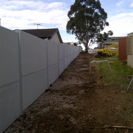 Evowall with Acoustx Panel by Wallmark Australia 2.1m high School boundary in Sydney