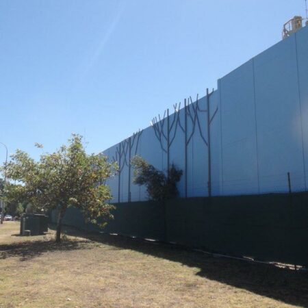 DuneWall with AcoustX Panel by Wallmark Australia 8.5m high at Perth WA