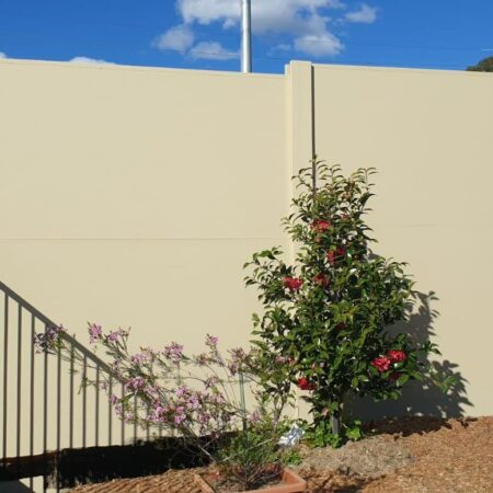 DuneWall with acoustx panel 3.3m high by Wallmark at Cobbitty NSW