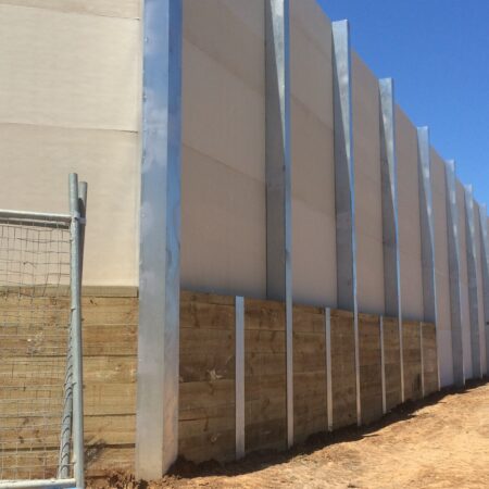 DuneWall with AcoustX Panel by Wallmark Australia 5m high at Narre Warren VIC