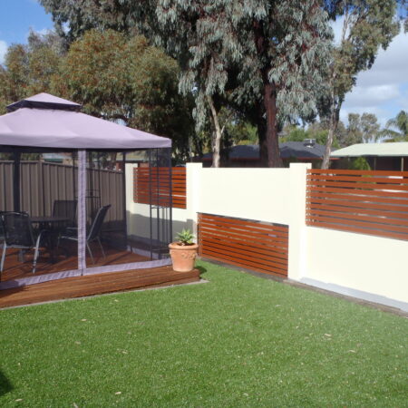 UrbanWall with Acoustx Panel by Wallmark Australia 1800mm high at Wangaratta VIC