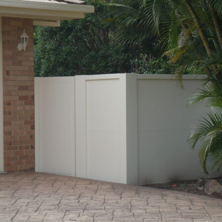 UrbanWall with Acoustx Panel by Wallmark Australia 2100mm high at Maryborough QLD