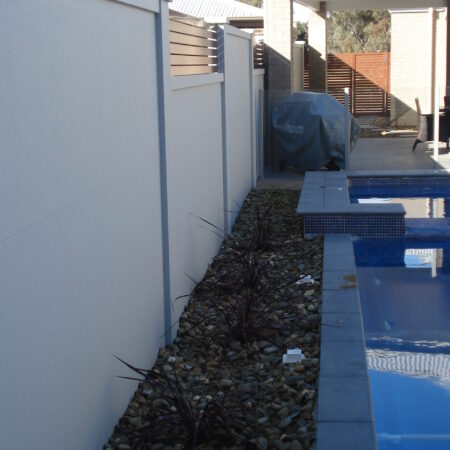 UrbanWall with Acoustx Panel by Wallmark Australia 2100mm high at Wodonga VIC