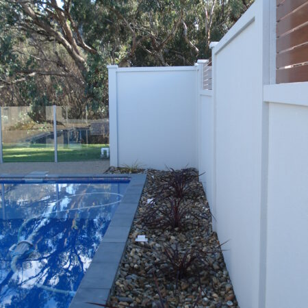 UrbanWall with Acoustx Panel by Wallmark Australia 2100mm high at Wodonga VIC