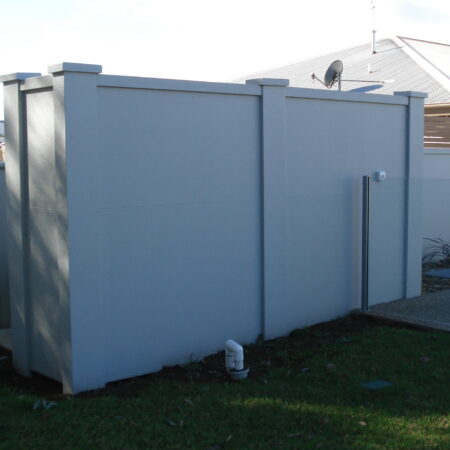 UrbanWall with Acoustx Panel by Wallmark Australia 2100mm high at Wodonga VIC