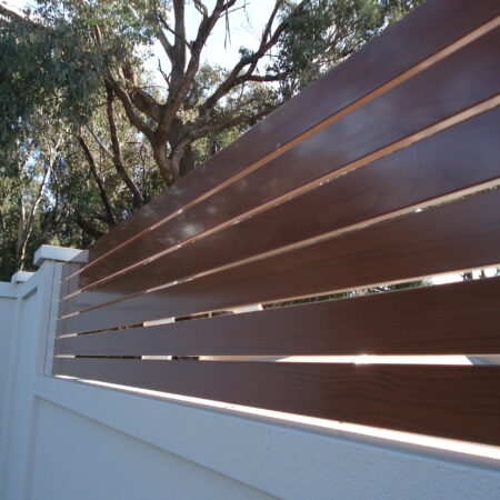 UrbanWall with Acoustx Panel by Wallmark Australia 2100mm high at Wodonga VIC