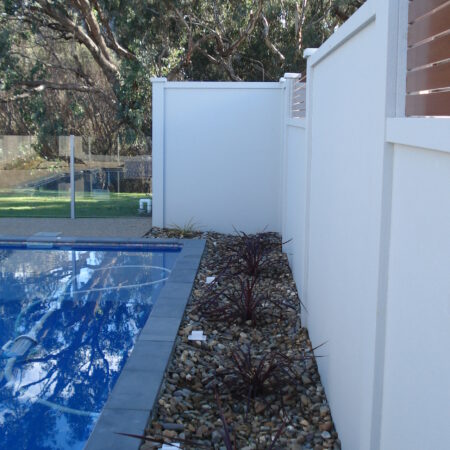 UrbanWall with Acoustx Panel by Wallmark Australia 2100mm high at Wodonga VIC