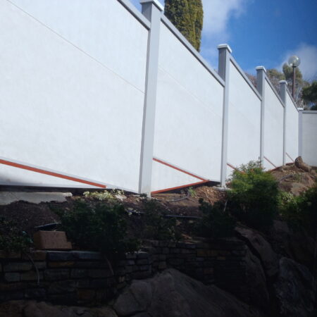 UrbanWall with Acoustx Panel by Wallmark Australia 2400mm high at Adelaide SA