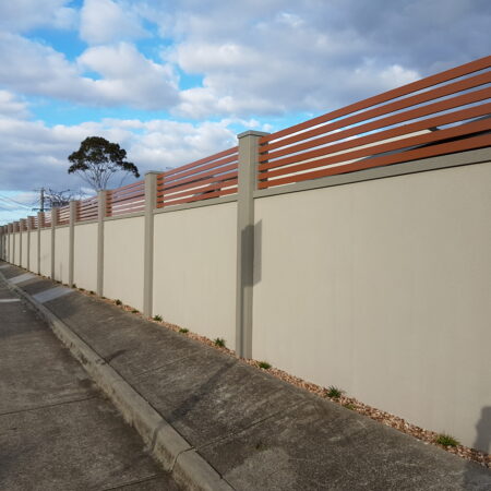 UrbanWall with Acoustx Panel by Wallmark Australia 2400mm high at Patterson Lakes