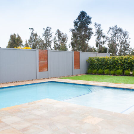 UrbanWall with Acoustx Panel by Wallmark Australia 2400mm high at Yarrawonga VIC