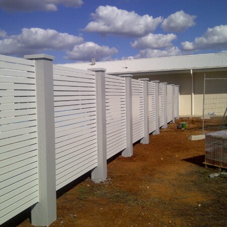 UrbanWall with Slat Panel by Wallmark Australia 2400mm high at Ferntree Gully VIC