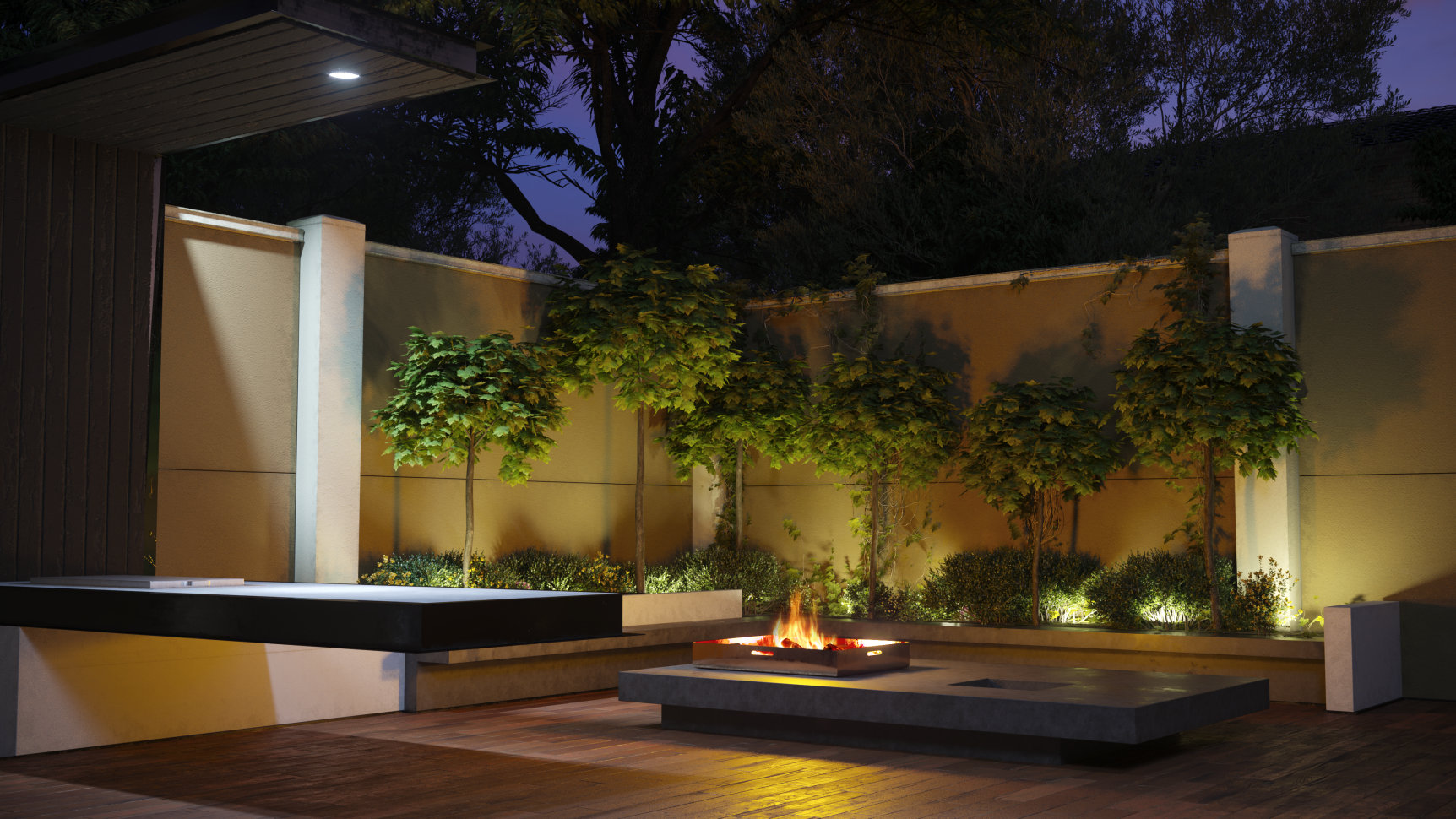 Wallmark modular walls in outdoor setting