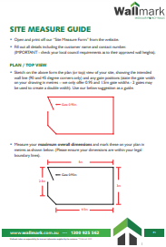 Wallmark Site Measure Guide